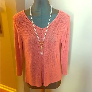 Eileen Fisher Spring Sweater 3/4 Sleeve